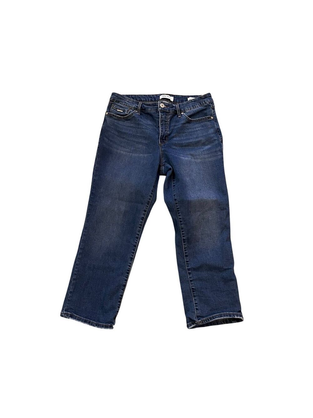 Nine West Chrystie Capri Jeans Medium Wash 8